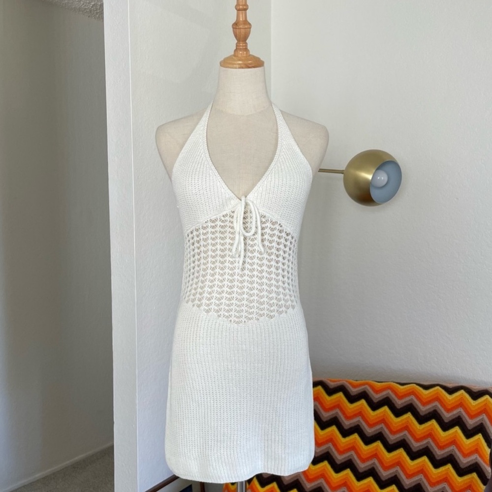 Tiger Mist Delta Crochet Mini Dress